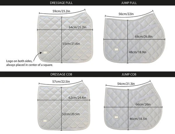 Fager Dressage Pad - Fager Jump Saddle Pad